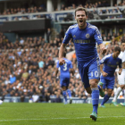 Mata celebra uno de los goles marcados al Tottenham.