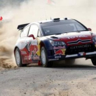 El piloto francés Sebastien Loeb pilotando su Citroën.