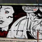Imagen de uno de los grafitis que estos días pueden verse en las calles de la ciudad