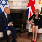 May, con Netanyahu, en Downing Street, este jueves  2 de noviembre.