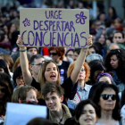 Una de las manifestaciones celebradas en Madrid por el movimiento feminista. BELLESTEROS