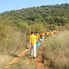 Usuarios de Proyecto Hombre, ayer en Las Médulas