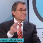 El expresidente Artur Mas en el programa Els matins, de TV-3.