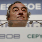 El presidente de la Ceoe, Juan Rosell. JUAN CARLOS HIDALGO