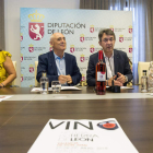 Imagen de la presentación de la Feria del Vino Tierra de León, ayer en la Diputación. FERNANDO OTERO