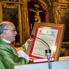 Ramos Gordón, durante un homenaje en la parroquia de Tábara (Zamora). LA OPINIÓN DE ZAMORA