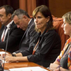 Victoria Álvarez, durante su comparecencia en la comisión de la operación Cataluña del Parlament.