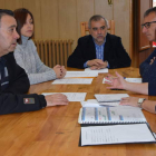 Un momento de la constitución de la junta directiva. R.P.