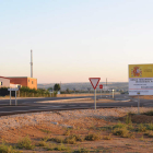 Aspecto que ofrecía en la tarde de ayer el nuevo cruce, que se ubica en la intersección de La Copona a Carbajal.
