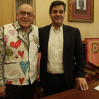 Fernando Palacio, voluntario del Caule, y Víctor Díez, de Entreculturas. FERNANDO OTERO