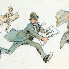 Caricatura de ‘fake news’ a finales del siglo XIX. FFREDERICK BURR OPPER