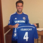 Cesc, con la camiseta del Chelsea, su nuevo equipo.