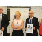 José Ángel Hermida, Luisa Lombardero, Francisco García y Felisa Becerra, ayer
