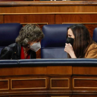 Ione Belarra, ayer, en el Congreso de los Diputados. EMILIO NARANJO