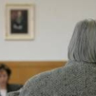 En la fotografía de archivo, el testigo presta declaración, durante la sesión de la primera jornada