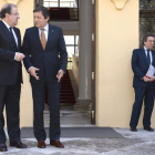 El presidente de la Junta de Castilla y León, Juan Vicente Herrera, se reúne con el presidente del Principado de Asturias, Javier Fernández