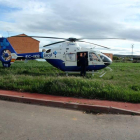 El herido fue trasladado en un helicóptero medicalizado