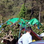 El castillo hinchable de Caldes de Malavella (Selva), cuyo accidente costó la vida a una niña de seis años.