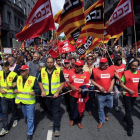 La manifestación del Primero de Mayo, en Barcelona.