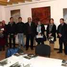 Momento de la inauguración del centro cultural Manuel Díez Rollán, que acoge una exposición de sus obras.
