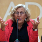 Manuela Carmena, en una rueda de prensa.