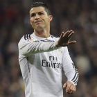 Cristiano gesticula en el partido disputado el domingo ante el Villarreal en en el Bernabéu.