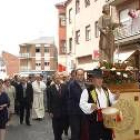López Riesco acudió ayer a la procesión de Cuatrovientos