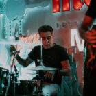 Pepe Amez, batería leonés de referencia y también componente de la banda de la jam. DL