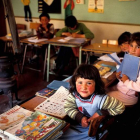 Escuela unitaria de Balouta en 1987, imagen incluida en el libro ‘Alma Tierra’. navia