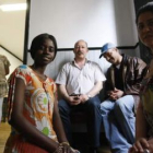 Alumnado inmigrante de la Fundación Sierra-Pambley que participa en el día E del Instituto Cervantes