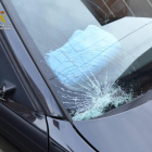 Estado en el que encontró la Guardia Civil el vehículo con el que fue atropellado el hombre en Villablino.