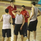 De Grado, en un momento del entrenamiento del jueves.