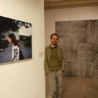 Ángel de la Rubia e Ivan Grubanov, ayer, en la inauguración de la muestra artística