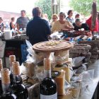 Muestra de alimentos de uno de los expositores participantes en la feria agroalimentaria.