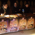 Jesús Balbuena, director del festival, César Núñez y Karim.