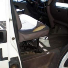 Estado en el que se encuentra uno de los vehículos de la policía.
