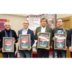 Joaquín S. Torné, director de Diario de León, Ramón Villa, autor de las láminas-trofeo, José María López Benito, concejal de Deportes del Ayuntamiento de León, Emilio Orejas, diputado provincial de Juventud y Deportes, Juan Carlos Balbuena, presidente de
