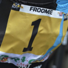 El dorsal número 1 de Chris Froome, en el Tour del 2014.