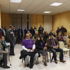 Miembros de la plataforma vecinal creada para reclamar la devolución de los terrenos.