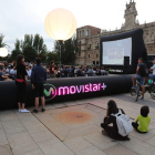 La sesión en la carpa hinchable de San Marcos empezó de día pero terminó a oscuras, como el cine de verdad