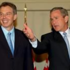 El presidente Bush junto a Blair en la reciente cumbre del G8 celebrada en Canadá