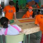 Un grupo de niños de Villablino, Ayuntamiento que participó el año pasado en esta iniciativa