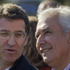Nuñez Feijoo y el líder de los populares andaluces, Arenas.