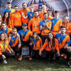 El grupo leonés de atletas Xtremfit con sus medallas de oro del Farinato de Gijón. BARRIO  PLANILLO