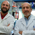 Los investigadores de la vacuna Juan García Arriaza y Mariano Esteban,. CSIC