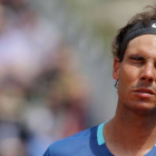 Rafael Nadal lamenta un fallo en un partido disputado esta temporada.