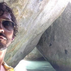 Paco León, en las Islas Vírgenes Británicas.