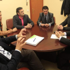 Arias y Alonso, en primer término, junto a otros representantes del PB.