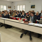 Un momento de la reunión que tuvo lugar ayer en la Fundación Santa Bárbara. L. DE LA MATA