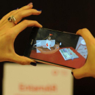 Aplicación EntamAR, de realidad aumentada para infancia hospitalizada, una de las apuestas de la Fundación Vodafone para el MWC19.